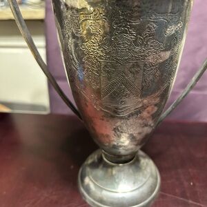 Vintage Silver plated Trophy Vase